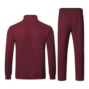 Ensemble de survêtement pour homme en polyester, fermeture éclair, col montant, respirant, léger, pour la salle de sport, le jogging, le sport, décontracté - Product Image 2