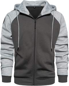 Sweats à capuche pour hommes Zip Up Drawstring Casual Pocket Hoodie à manches longues - Product Image 1