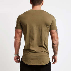 Tienda en línea China, logotipo personalizado, colores de contraste, manga corta, venta al por mayor, ropa para hombre, camisetas de cuello redondo a granel - Product Image 5