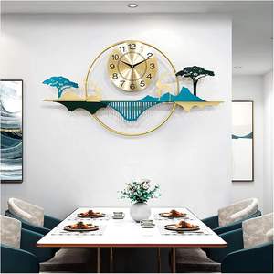 Increíble Reloj de Pared de Metal con Hojas de Ginkgo para Decoración de Sala de Estar, Reloj de Pared Decorativo de Diseño al por Mayor para Pasillo y Regalo de Boda - Product Image 6