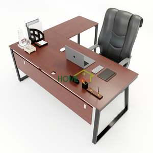 โต๊ะทำงานรูปตัวแอล Trapeze II Concept ขนาด 180x160 ซม. ขาประกอบเอง ดีไซน์ทันสมัยสำหรับสำนักงานหรือห้องนอน รุ่น HBTH021 - Product Image 1