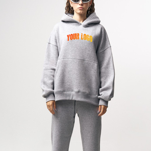 Conjuntos de chándales 2025 de alta calidad, chándal de algodón de gran tamaño para mujer, chándal de algodón 100%, ropa larga de invierno de talla grande - Product Image 5