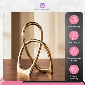 Sculpture décorative moderne en métal en laiton faite à la main utilisation d'hôtel à la maison conception attrayante - Product Image 4