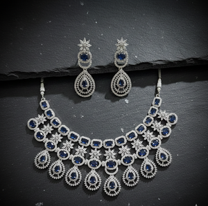 Ensemble de collier et de boucles d'oreilles de mariée de qualité supérieure pour femmes, bijoux de fête de mariage traditionnels, haute qualité, adapté = - Product Image 3