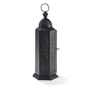 Elegante farol marroquí de metal con fascinantes perforaciones artísticas y artesanía tradicional para una decoración elegante - Product Image 6