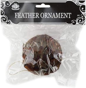 Bola de Navidad de pluma de pavo real Natural para adorno de árbol de Navidad festivo otoño decoración de boda fiesta Regalo De vacaciones suministro de artesanía - Product Image 5