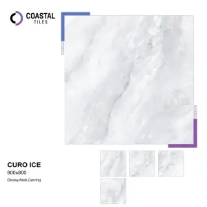Curo Ice Coastal sứ gạch lát sàn 800x800 mét thiết kế nội thất gạch cho sàn và tường đa ứng dụng Nhu cầu cao