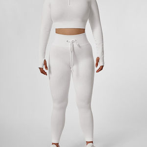 Premium High Waist Yoga Pants for Women Customizable Sport Style Breathable Spandex <b>Nylon</b> <b>Leggings</b> 100% Cotton Knitted-Direct - Product Image 3