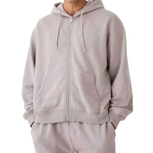 New Heavyweight Zipper Men Hoodies Unisex Drop Shoulder Blank Plain 100% Cotton <b>Thick</b> <b>Fleece</b> Best Selling Men Customization Logo - Product Image 2