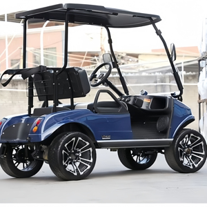 Carrito de Golf de 2, 4, 6 y 8 Plazas con Suspensión Independiente, Negro y Azul, Venta Directa de Fábrica, Carrito de Golf a Gasolina, Carrito de Golf Usado - Product Image 4