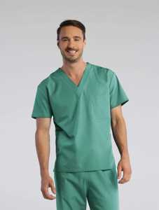 Conjunto de fregado transpirable para mujer, tela suave, traje médico ligero de dos piezas para enfermera de clínica y hospital - Product Image 3