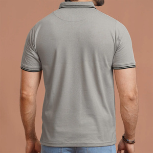 Chemises de golf personnalisées pour hommes avec broderie, boutons, coton/polyester, respirantes, séchage rapide, écologiques, manches courtes, 220 grammes - Product Image 4