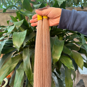 Extensiones de cabello a granel sin procesar de fábrica al por mayor virgen natural 100% cabello humano Remy cutícula alineada a granel - Product Image 4