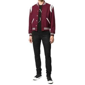 Vestes d'hiver pour hommes de style streetwear personnalisées OEM, manches longues, design baseball varsity, service OEM/ODM - Product Image 5