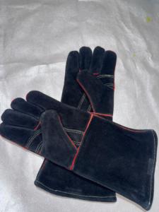 Gants de soudure en cuir résistant à la chaleur pour BBQ Tig Mig Four Poêle Pot Gants de jardin Équipement de protection - Product Image 4