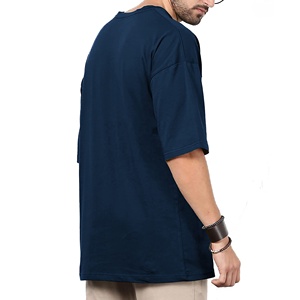 Ne mode été hommes coton vente en gros en vrac impression Logo personnalisé 100% coton T-shirt uni hommes T-shirt - Product Image 5