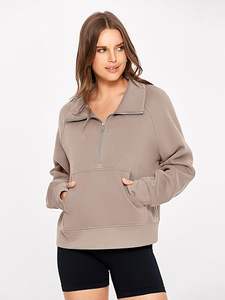 Sweat-shirt à manches longues confortable en polaire pour femmes de qualité supérieure - Product Image 5