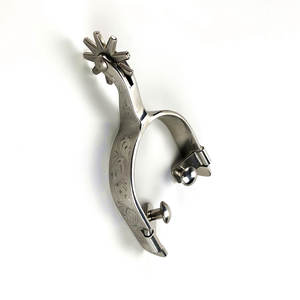 En stock Éperons de cheval en acier inoxydable Éperons de bottes de cowboy western Autres produits d'équipement équestre Fabriqués au Pakistan - Product Image 3