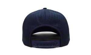 Gorra Snapback Azul Marino Personalizada de 6 Paneles con Logotipo Bordado en 3D Estilo Urbano, Paneles Cortados con Láser y Cierre de Plástico Ajustable - Product Image 5