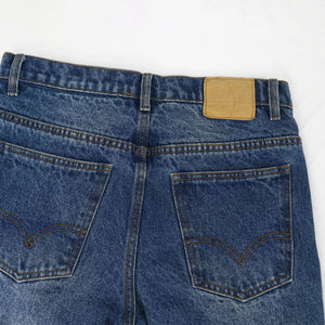 กางเกงยีนส์ขายาวผ้าฝ้ายคุณภาพสูงสำหรับผู้ชายกางเกงยีนส์ทรงหลวมซักได้แฟชั่นสตรีทแวร์ - Product Image 3