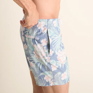 High Quality Men's Casual Swim <b>Shorts</b> with Quick Dry Elastic Netting Drawstring Closure Front Logo Solid Pattern <b>shorts</b> for men - Product Image 6