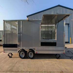 Remolque de Comida Móvil Comercial de 20 pies Equipado con Barbacoa y Terraza Refrigerada en Venta - Product Image 1