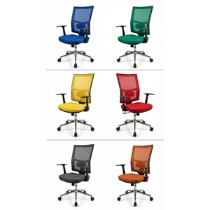 Nueva Silla de Oficina Ergonómica Liza con Respaldo de Malla y Base de Estrella Cromada para Exportación al por Mayor - Product Image 3