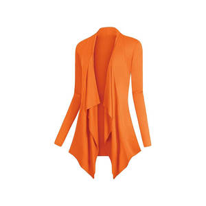 Sudadera con capucha de gran tamaño con hombros caídos personalizada 1 pieza de otoño largo de punto con capucha patrón sólido - Product Image 1