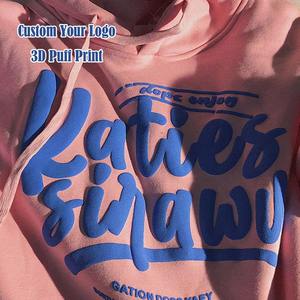 เสื้อฮู้ดพิมพ์ลายหัวใจแบบพัฟ สไตล์ฮิปฮอป ผ้าฟลีซหนานุ่ม ไซส์ใหญ่ ผ้าฝ้าย 100% สำหรับผู้ชาย - Product Image 5