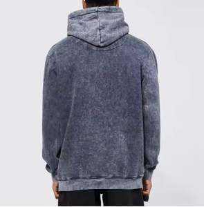 Wholesale Custom Logo Acid Wash Men's Pullover Hoodies New Design Vintage Heavyweight Acid Wash Hoodie For <b>Boys</b> - Product Image 2