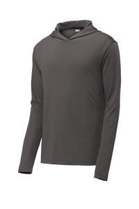 ST358 Sport-Tek Sudadera con capucha ligera PosiCharge Competidor con técnica teñida Lisa para primavera - Product Image 5