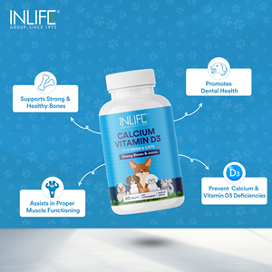 Superb 60-Tab Supplément de soins de santé pour animaux de compagnie Calcium et vitamine D3 pour soutenir les dents et les articulations chez les chiens et les chats - Product Image 6