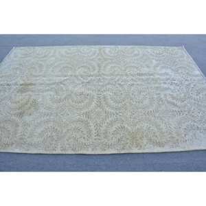 Clásico Beige Marrón 5,9X9,1 pies Vintage alfombra turca lana Imitación Piel de conejo látex Patchwork Rectangular mesa auxiliar nueva llegada - Product Image 3