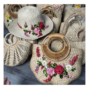 Chapeaux en jacinthe d'eau, tissés en jacinthe d'eau, adaptés aux tenues de villégiature et à la mode décontractée, en provenance du Vietnam - Product Image 5