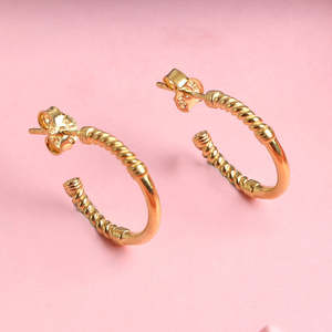 Compre Pendientes de Plata de Ley 925 de Primera Calidad para Mujeres y Niñas, Aros Modernos y con Forma de Corazón y Flor en Oro Rosa con Diamantes para Compromiso - Product Image 2