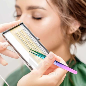 Kits d'outils pour extensions de cils réutilisables et très résistants, instruments de beauté en acier inoxydable, ensemble de pinces à cils - Product Image 4