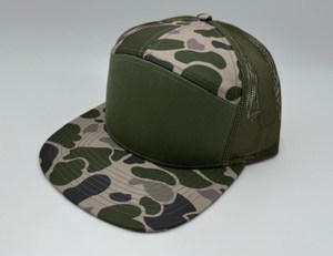 Sombrero de camionero plano de 7 paneles en blanco al por mayor para hombre gorras Snapback Richardson 168 con espalda de malla y logotipo personalizado al por mayor - Product Image 4