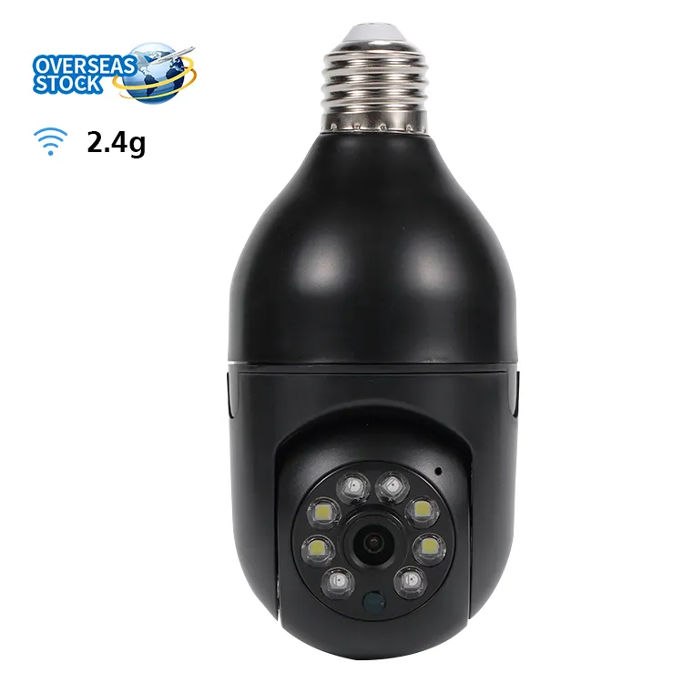 Smart E27 Holder Bulb-Camera 360 Degree Wireless Surveillance Cctv Exteriores Security Ptz Type Wifi Light Bulb With Camera