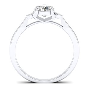 Reyes ขายส่งสง่างาม14K แข็งสีขาวทองหมั้นเครื่องประดับดีสำหรับผู้หญิงขายดี0.86กะรัตแหวนเพชร - Product Image 4