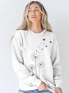 Sudadera sencilla de manga larga para mujer, material grueso y suave, perfecta para la comodidad durante todo el día - Product Image 5