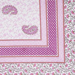 Parure de lit en coton 200 fils écologique, motif Paisley floral, bordure élégante, pour lit double moderne – Qualité supérieure - Product Image 4