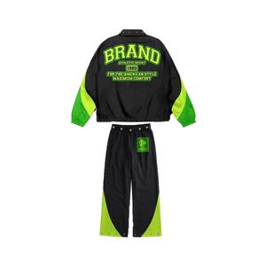 Survêtements pour hommes coupe-vent en nylon et polyester léger et imperméable à l'eau avec logo personnalisé Ensemble de survêtements coupe-vent en nylon pour l'extérieur pour hommes - Product Image 2