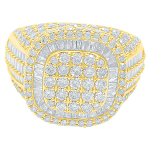 Anillos de joyería de hip hop populares, anillos de compromiso de corte redondo de diamante cultivado en laboratorio, joyería de oro de 14K - Product Image 5