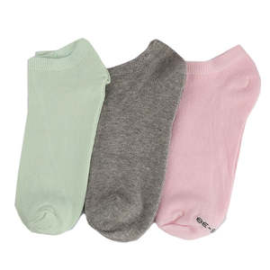Chaussettes courtes pour femmes, 3 pièces - Multicolores - Product Image 1