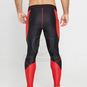 Leggings ajustados para hombre, ideales para correr y hacer ejercicio, con diseño de logotipo personalizado, leggings deportivos para hombre. - Product Image 3