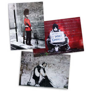 Conjunto de Pósters de Arte Callejero de Banksy II para Decoración de Pared - Product Image 3