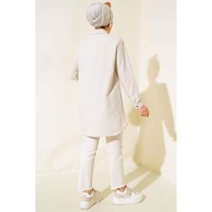 เสื้อลาเต้ลายทางกระดุมโลหะ - Product Image 4