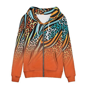 Sweat à capuche multicolore Signature Wildside Terry, fermeture éclair intégrale, coupe décontractée, motif à capuche, essentiel pour l'hiver, style streetwear, devant - Product Image 1