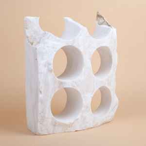 Support de bouteille de vin portable en marbre soufflé à la main, accessoires de décoration de luxe, l'artisanat Exim - Product Image 4