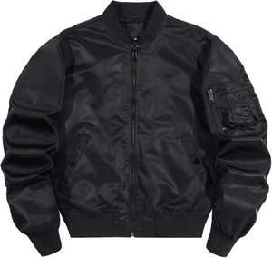 Vente en gros de vestes tendance pour hommes blouson aviateur automne hiver chaud coupe-vent fermeture éclair complète décontracté rembourré manteaux chauds - Product Image 6
